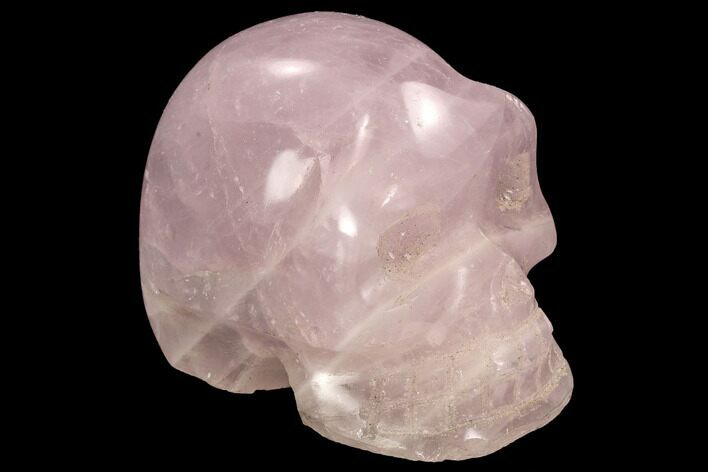 Polished Rose Quartz Crystal Skull #99603